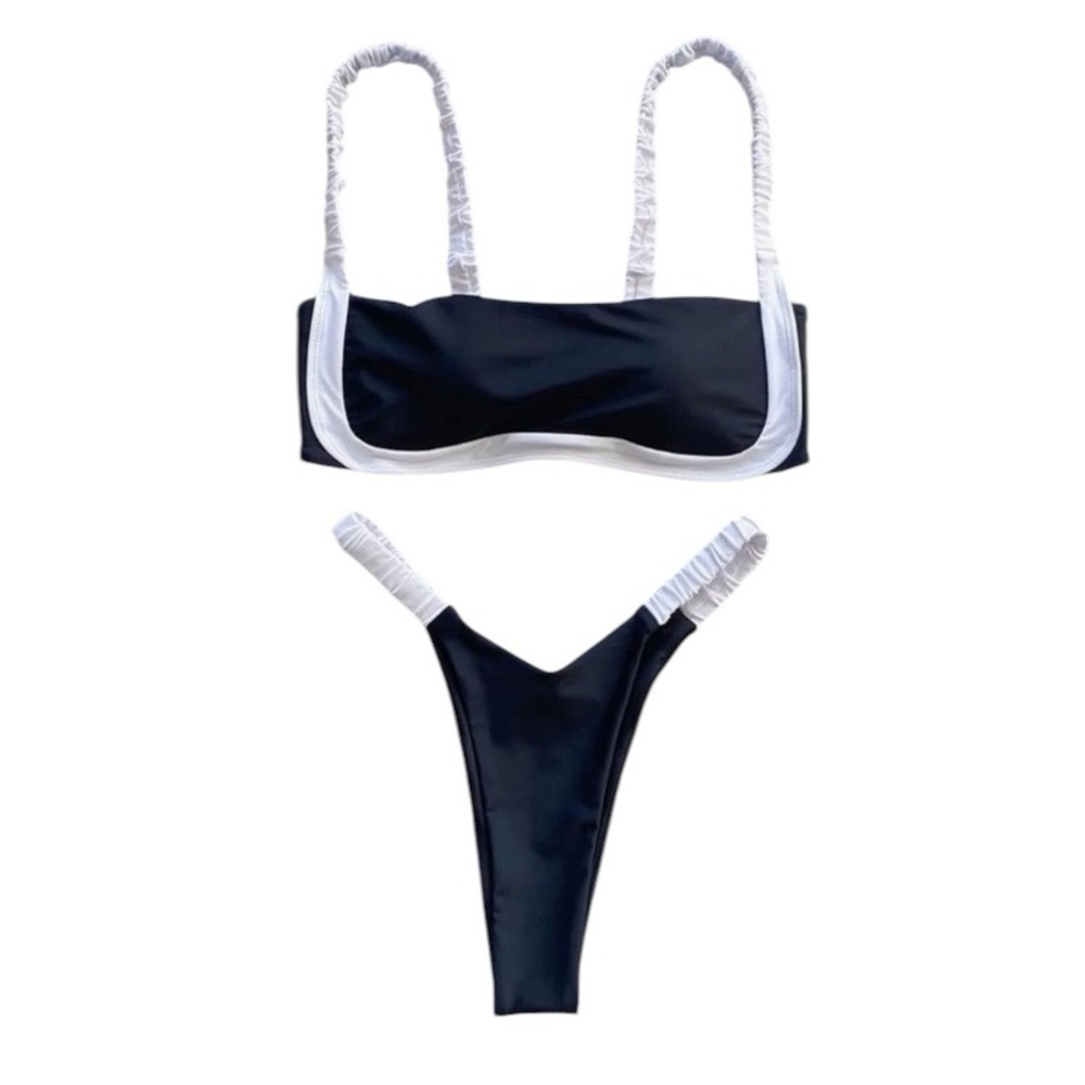 Strawberry Milk Mob black & white bikini - size M - never worn 🍓 - Picture 5 of 5